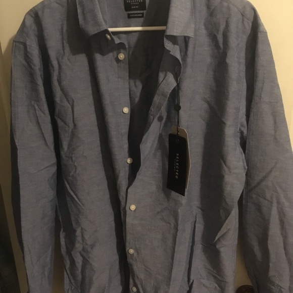 Long sleeve slim fit button down - Picture 2 of 5